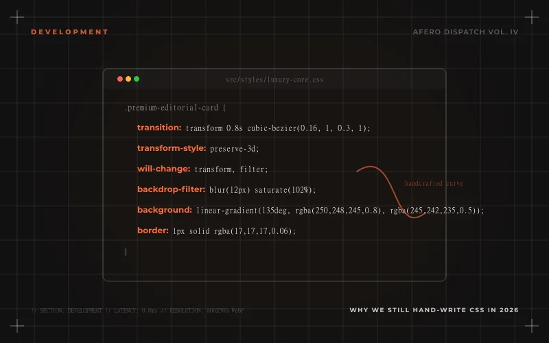 Why we still hand-write CSS in 2026