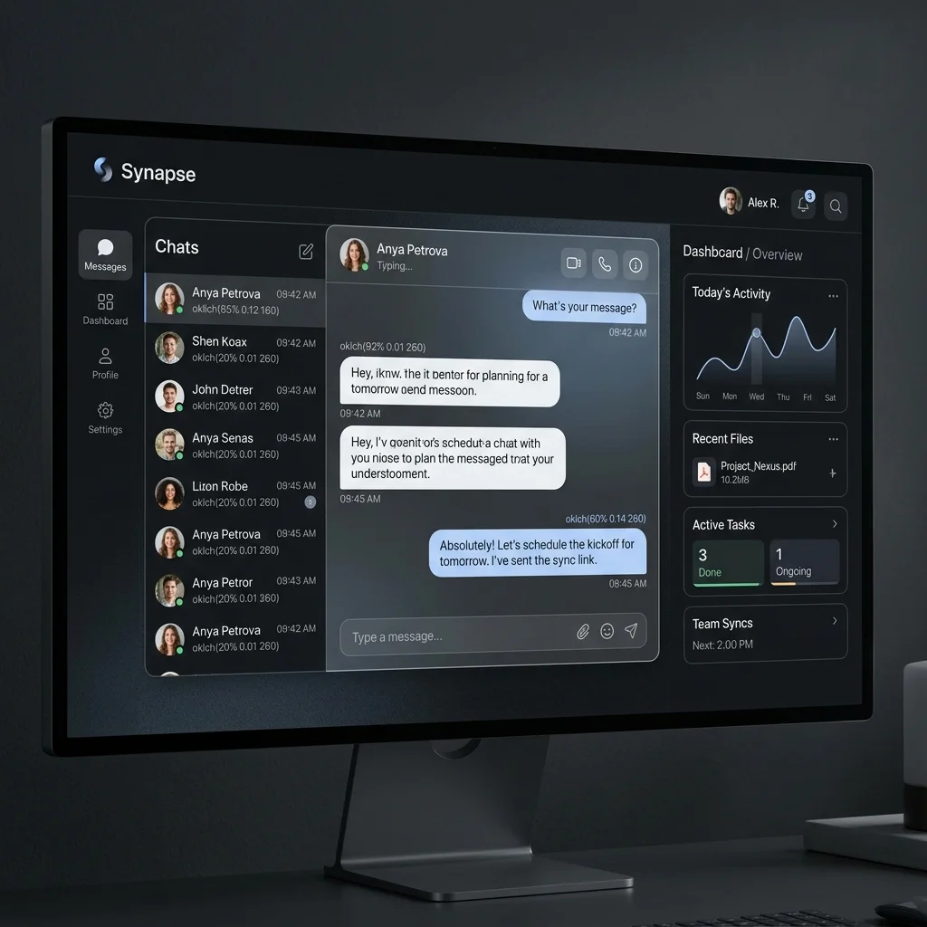 Zizzle Real-Time Chat Workspace Showcase